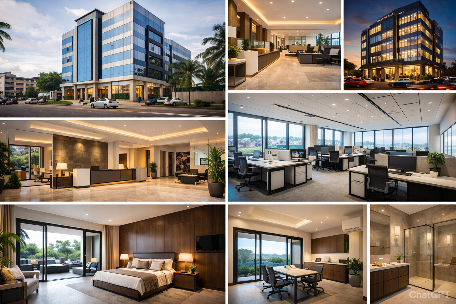 Maquette Bureaux Modernes